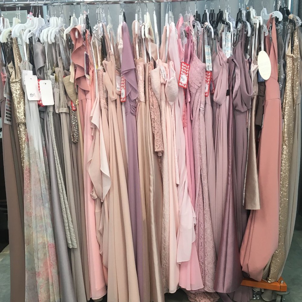 Lot of 5 Bridesmaids Formal Dresses, Samples,  Designer Stamped - Picture 3 of 16